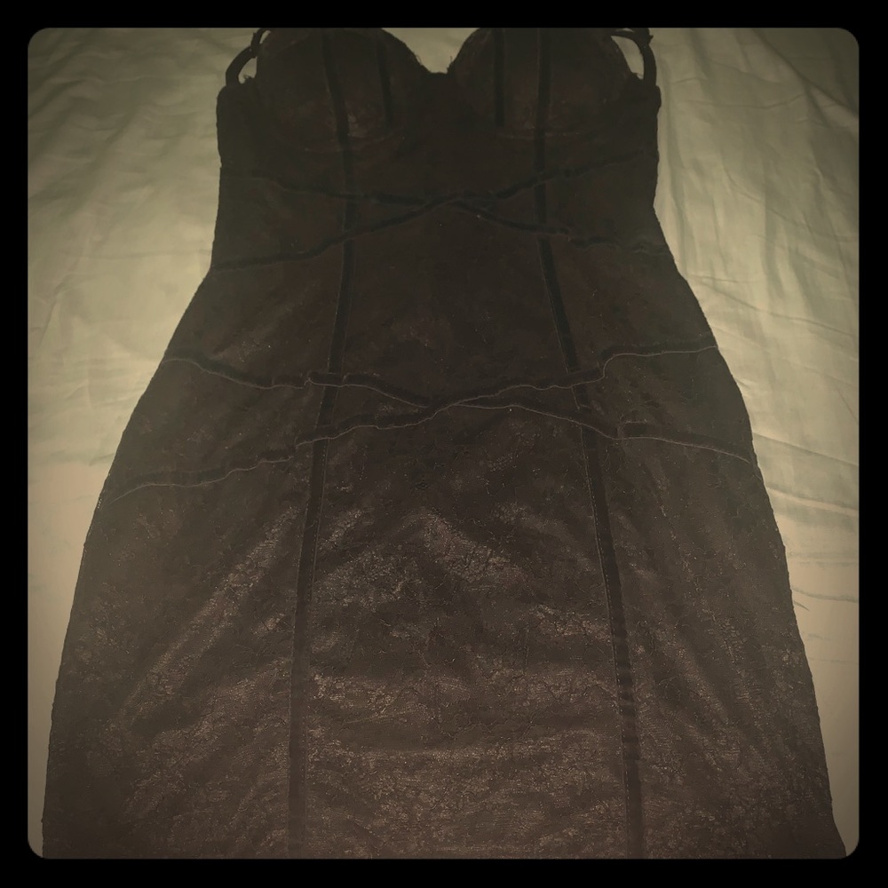 Night out party time sexy black dress